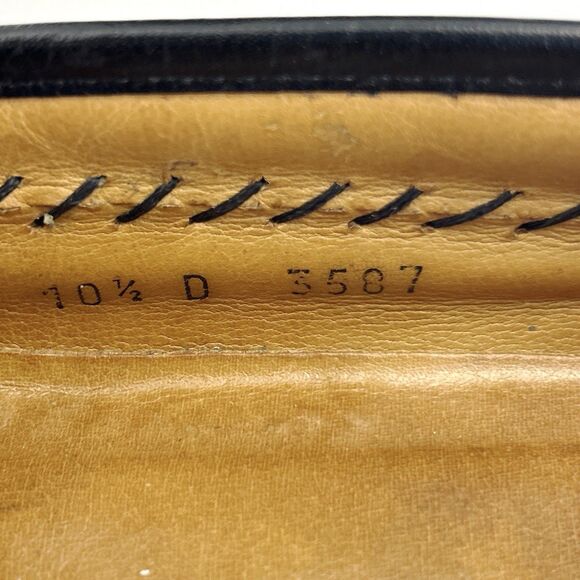 VOLARE by Carlo Leoni Bit Loafers Mens Sz 10.5 Black Leather Made Italy VTG 70s main image 7